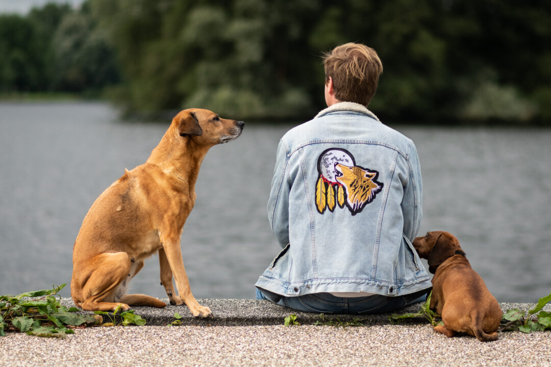 Hondengedragsdeskundige Derk Fangman met honden